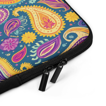 Indian Whimsical Paisley Laptop Case - The Global Wanderer