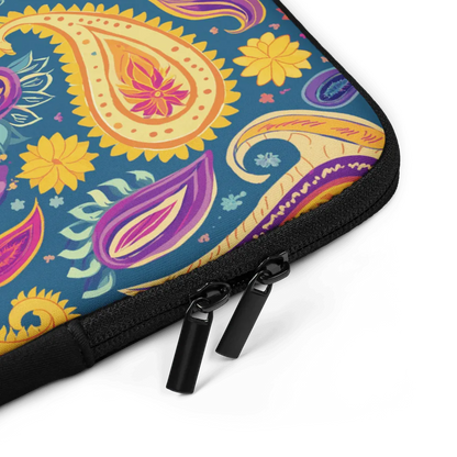 Indian Whimsical Paisley Laptop Case - The Global Wanderer