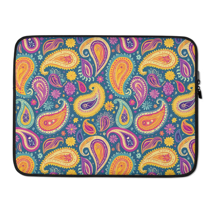 Indian Whimsical Paisley Laptop Case - The Global Wanderer