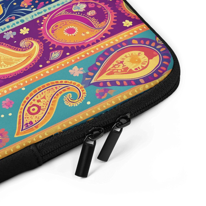 Indian Whimsical Paisley Laptop Case - The Global Wanderer