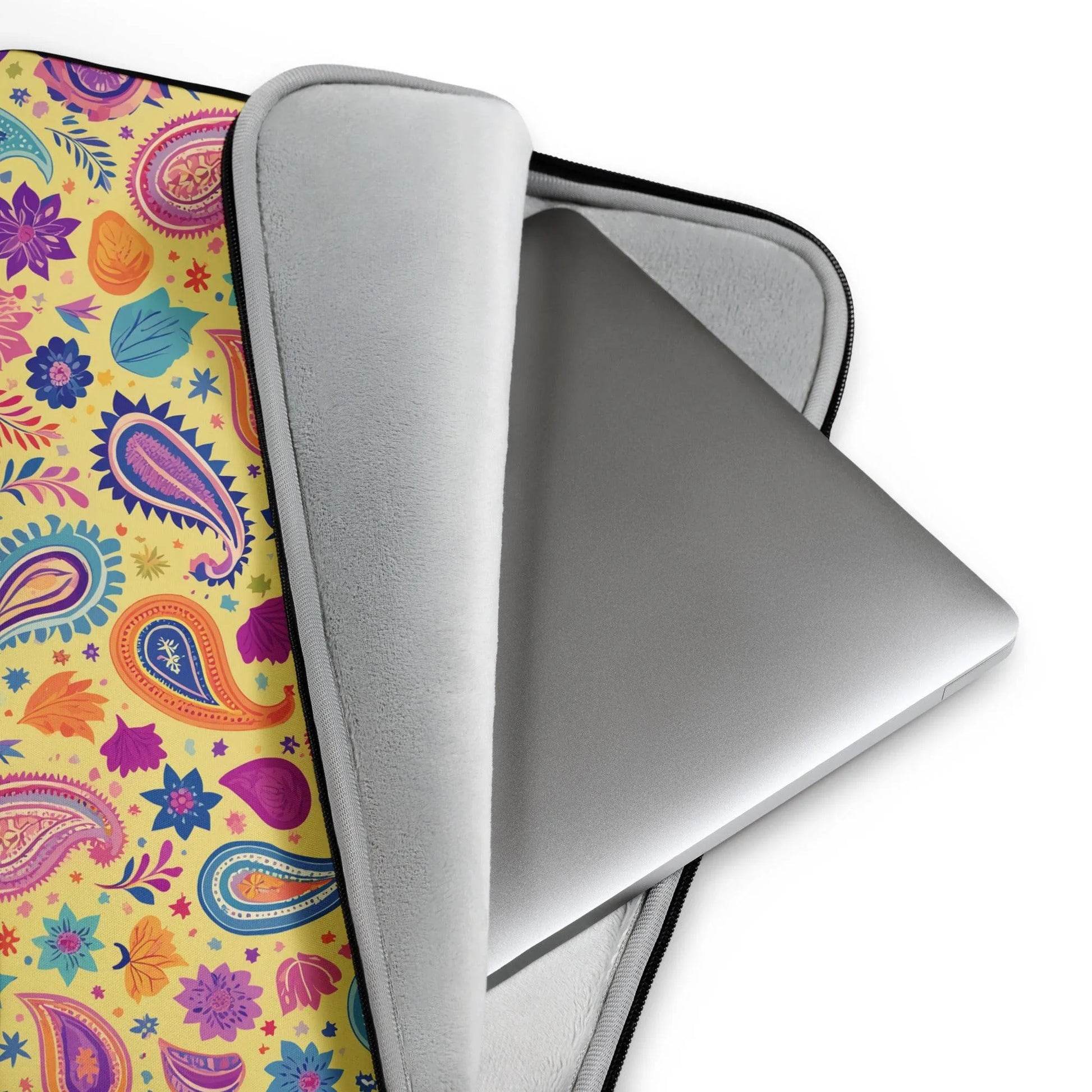 Indian Whimsical Paisley Laptop Case - The Global Wanderer