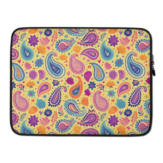 Indian Whimsical Paisley Laptop Case - The Global Wanderer