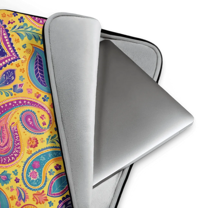 Indian Whimsical Paisley Laptop Case - The Global Wanderer