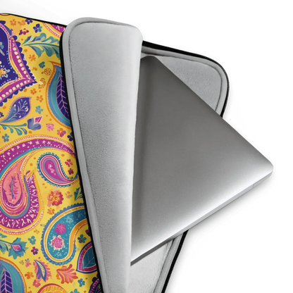 Indian Whimsical Paisley Laptop Case - The Global Wanderer