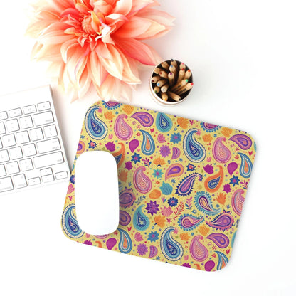 Indian Whimsical Paisley Mouse Pad - The Global Wanderer