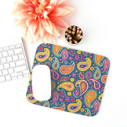 Indian Whimsical Paisley Mouse Pad - The Global Wanderer