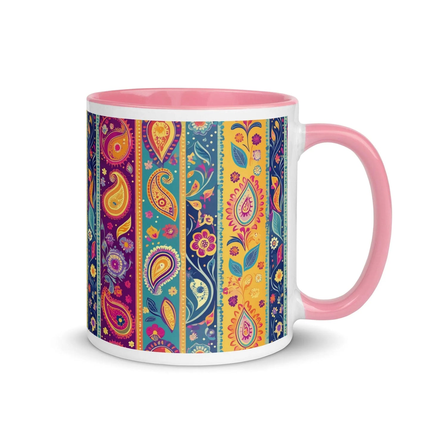 Indian Whimsical Paisley Mug - The Global Wanderer