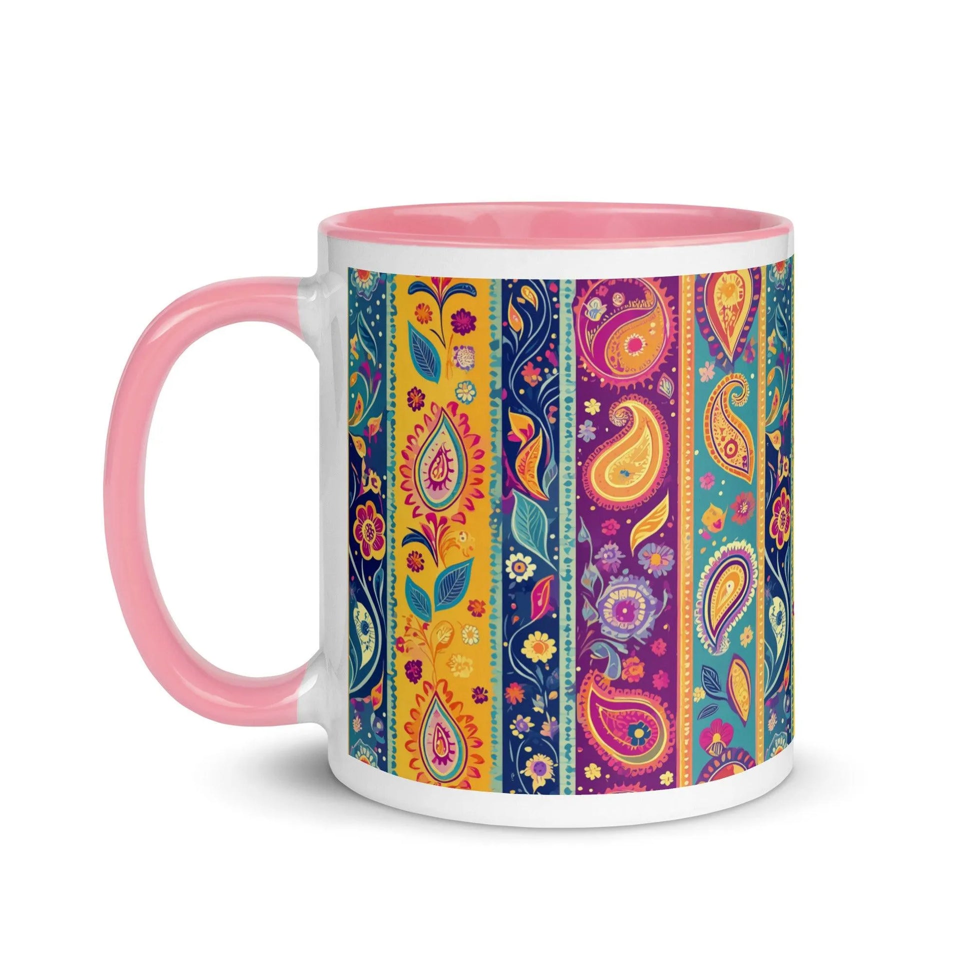 Indian Whimsical Paisley Mug - The Global Wanderer