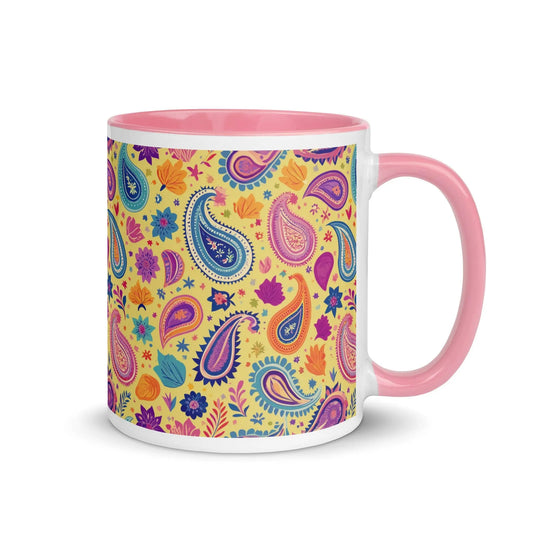 Indian Whimsical Paisley Mug - The Global Wanderer