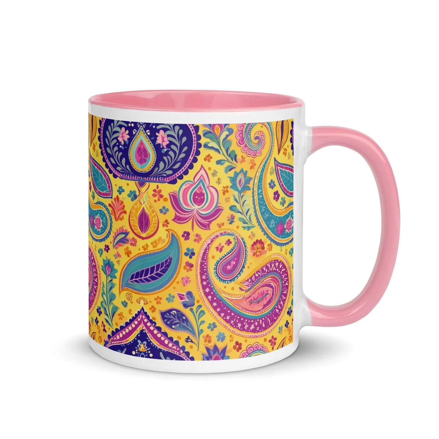 Indian Whimsical Paisley Mug - The Global Wanderer