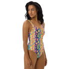 Indian Whimsical Paisley One-Piece Swimsuit - The Global Wanderer
