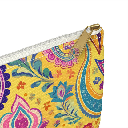 Indian Whimsical Paisley Pouch - The Global Wanderer