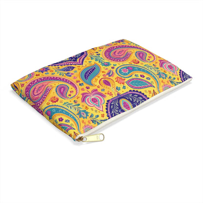 Indian Whimsical Paisley Pouch - The Global Wanderer