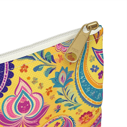 Indian Whimsical Paisley Pouch - The Global Wanderer