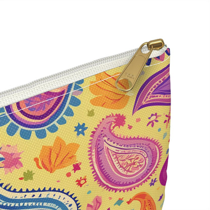 Indian Whimsical Paisley Pouch - The Global Wanderer