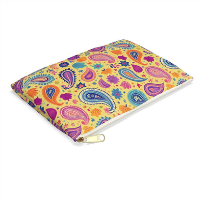 Indian Whimsical Paisley Pouch - The Global Wanderer