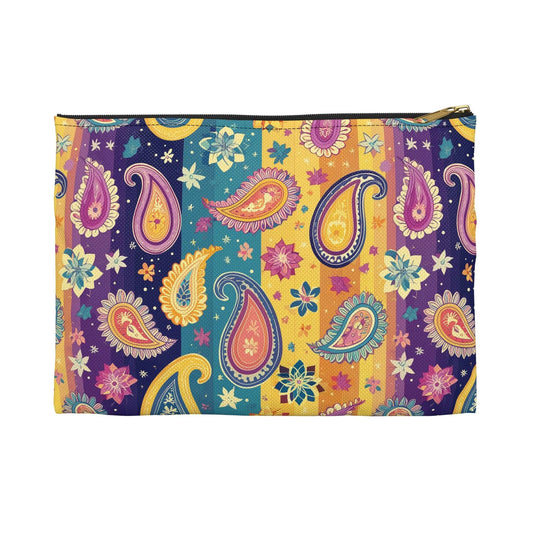 Indian Whimsical Paisley Pouch - The Global Wanderer