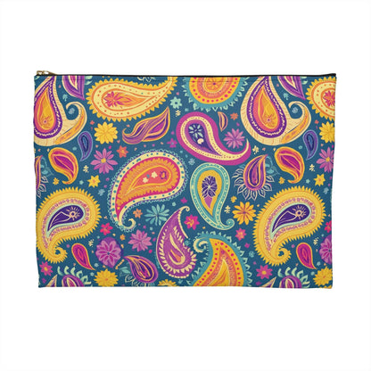 Indian Whimsical Paisley Pouch - The Global Wanderer