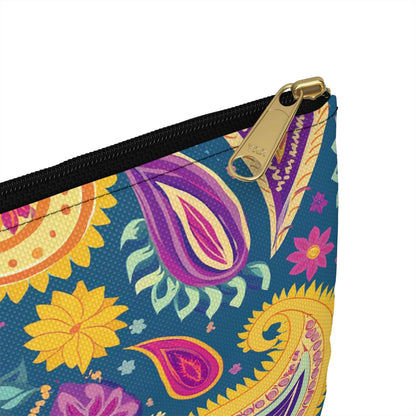 Indian Whimsical Paisley Pouch - The Global Wanderer