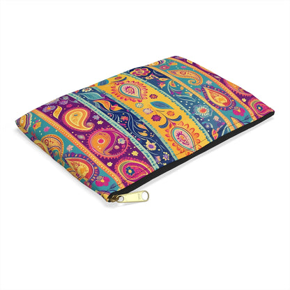 Indian Whimsical Paisley Pouch - The Global Wanderer