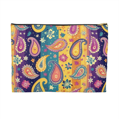 Indian Whimsical Paisley Pouch - The Global Wanderer