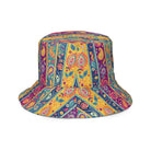 Indian Whimsical Paisley Reversible Bucket Hat - The Global Wanderer