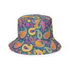 Indian Whimsical Paisley Reversible Bucket Hat - The Global Wanderer