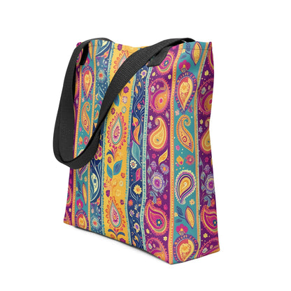 Indian Whimsical Paisley Tote Bag - The Global Wanderer