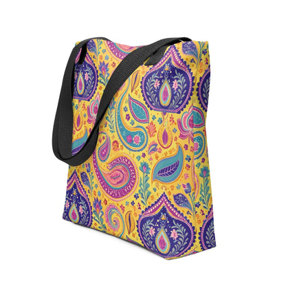 Indian Whimsical Paisley Tote Bag - The Global Wanderer