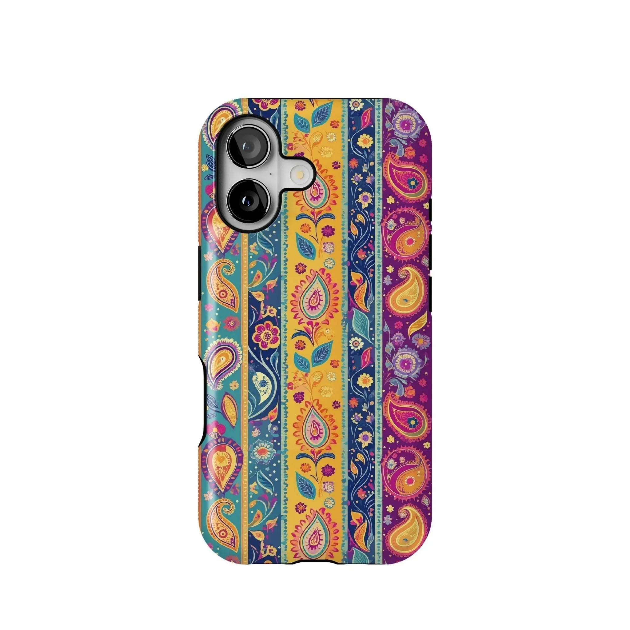 Indian Whimsical Paisley Tough MagSafe iPhone Case - The Global Wanderer