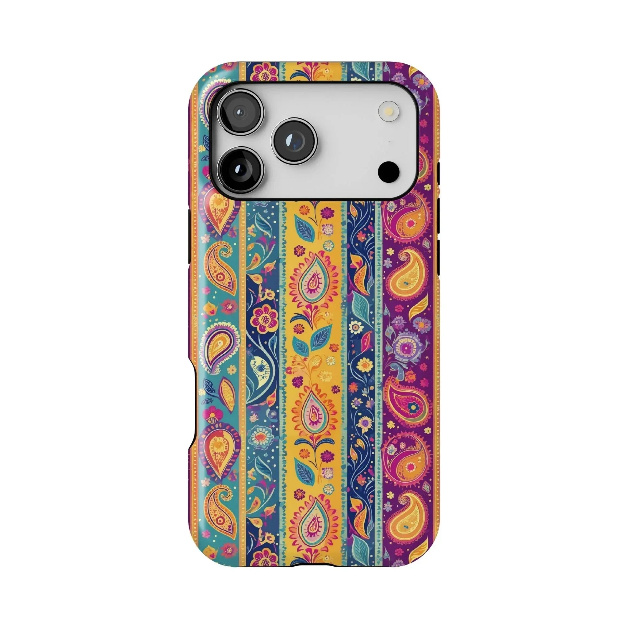 Indian Whimsical Paisley Tough MagSafe iPhone Case - The Global Wanderer