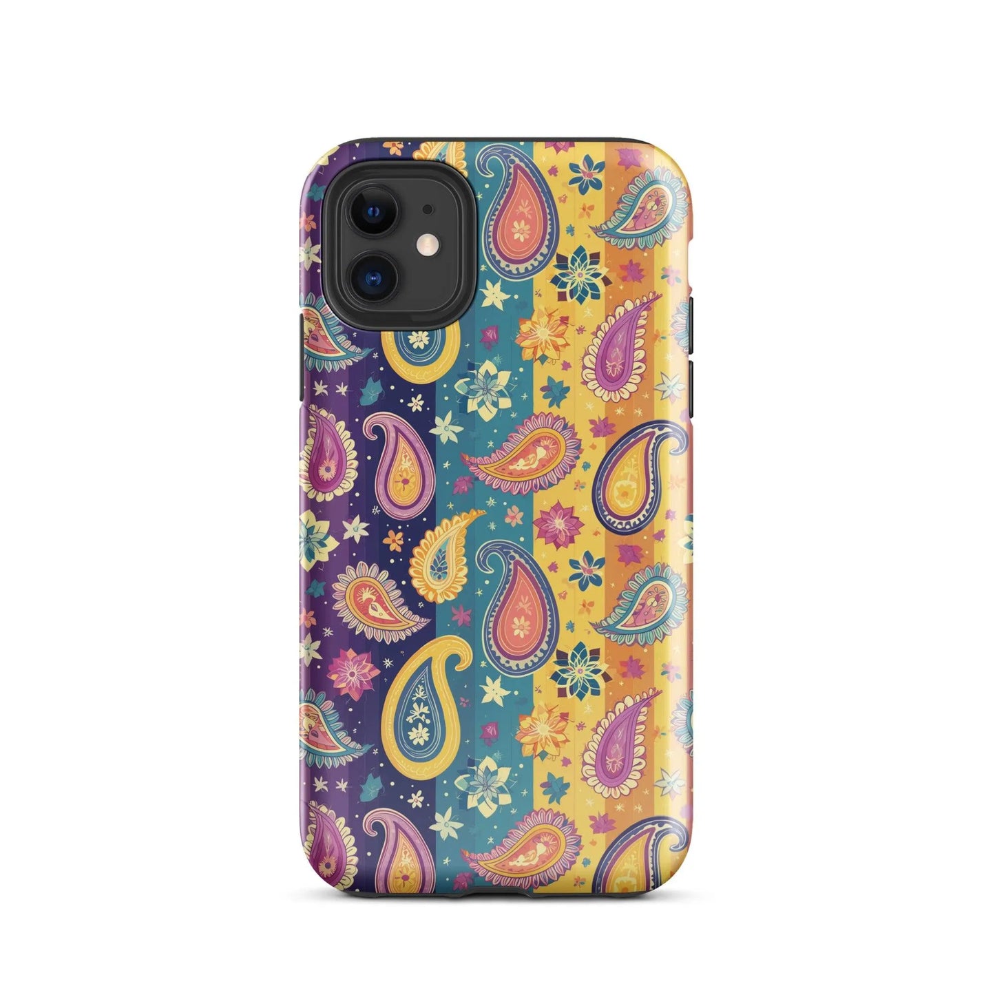 Indian Whimsical Paisley Tough MagSafe iPhone® Case - The Global Wanderer