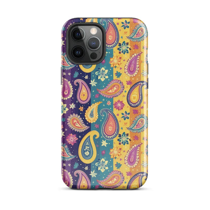 Indian Whimsical Paisley Tough MagSafe iPhone® Case - The Global Wanderer