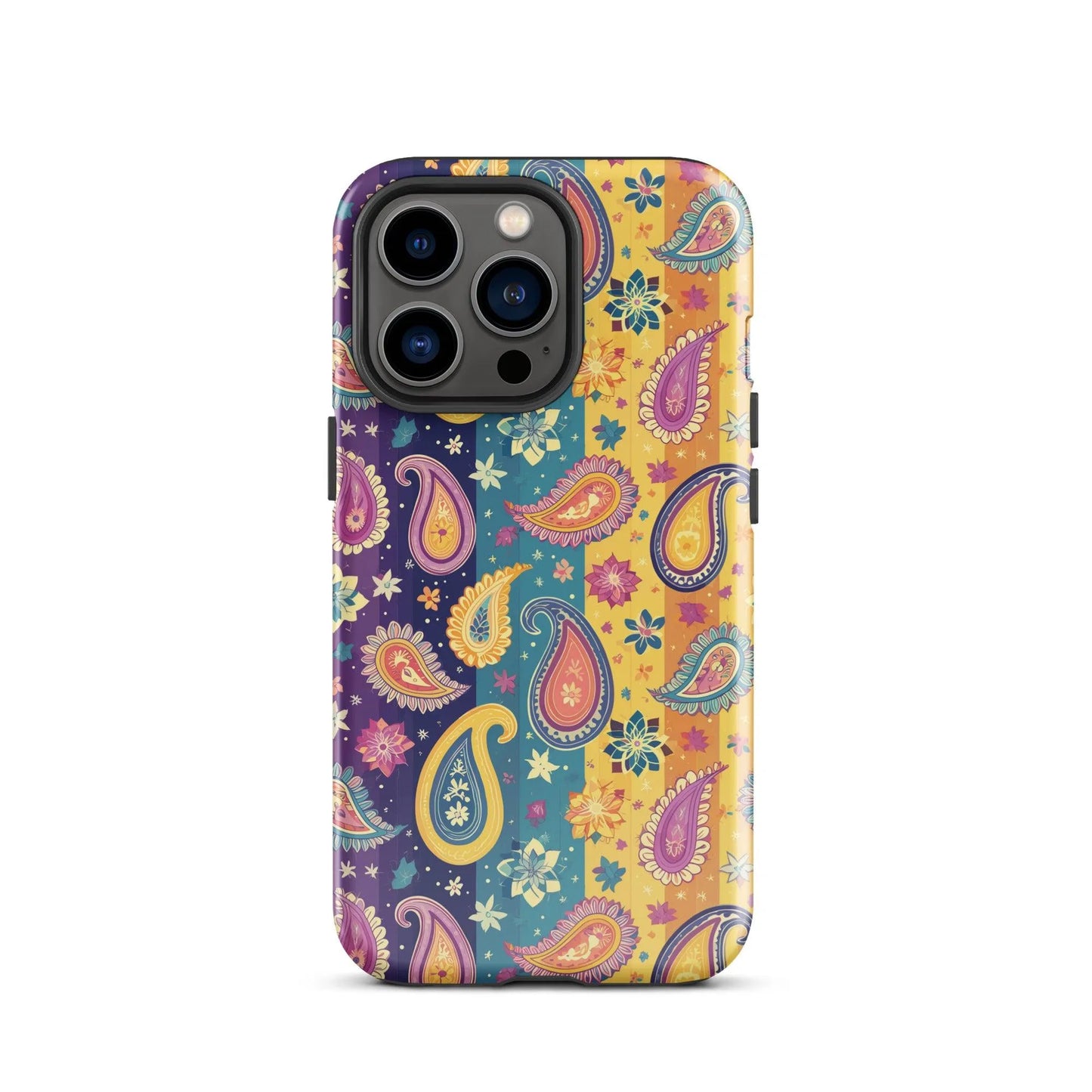 Indian Whimsical Paisley Tough MagSafe iPhone® Case - The Global Wanderer