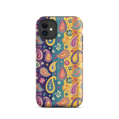 Indian Whimsical Paisley Tough MagSafe iPhone® Case - The Global Wanderer