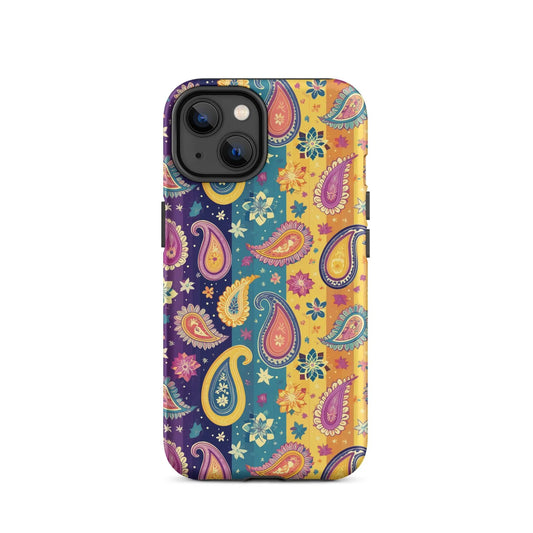 Indian Whimsical Paisley Tough MagSafe iPhone® Case - The Global Wanderer