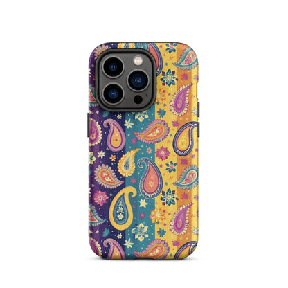 Indian Whimsical Paisley Tough MagSafe iPhone® Case - The Global Wanderer