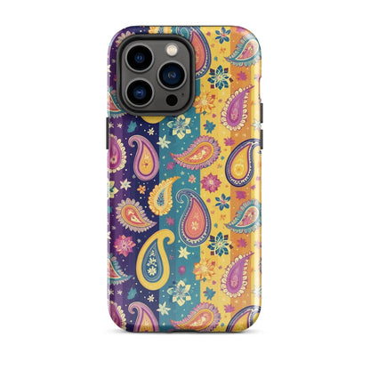 Indian Whimsical Paisley Tough MagSafe iPhone® Case - The Global Wanderer