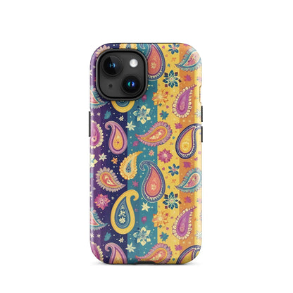 Indian Whimsical Paisley Tough MagSafe iPhone® Case - The Global Wanderer