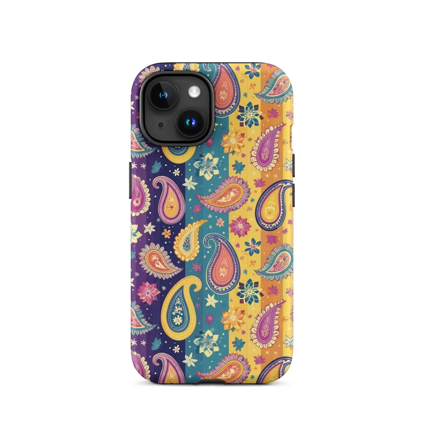 Indian Whimsical Paisley Tough MagSafe iPhone® Case - The Global Wanderer