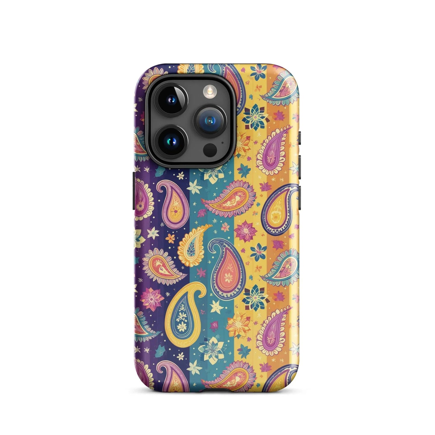 Indian Whimsical Paisley Tough MagSafe iPhone® Case - The Global Wanderer