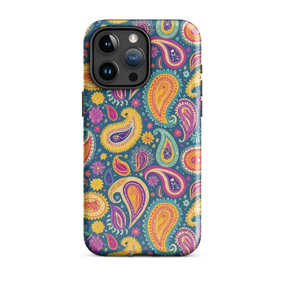 Indian Whimsical Paisley Tough MagSafe iPhone® Case - The Global Wanderer