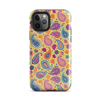 Indian Whimsical Paisley Tough MagSafe iPhone® Case - The Global Wanderer