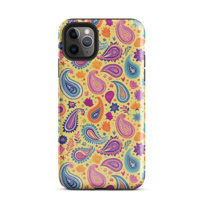 Indian Whimsical Paisley Tough MagSafe iPhone® Case - The Global Wanderer