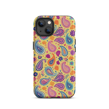 Indian Whimsical Paisley Tough MagSafe iPhone® Case - The Global Wanderer