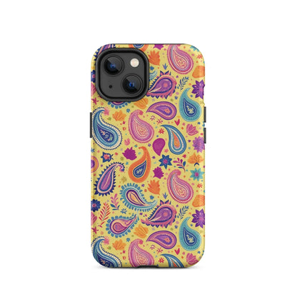 Indian Whimsical Paisley Tough MagSafe iPhone® Case - The Global Wanderer