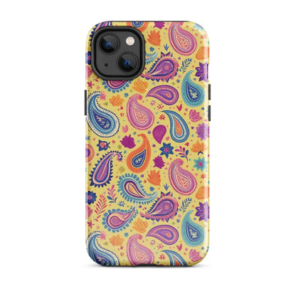 Indian Whimsical Paisley Tough MagSafe iPhone® Case - The Global Wanderer