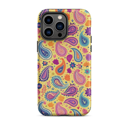 Indian Whimsical Paisley Tough MagSafe iPhone® Case - The Global Wanderer