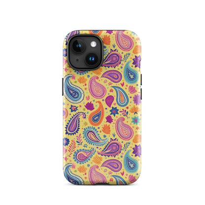 Indian Whimsical Paisley Tough MagSafe iPhone® Case - The Global Wanderer