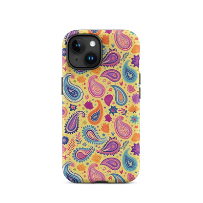 Indian Whimsical Paisley Tough MagSafe iPhone® Case - The Global Wanderer